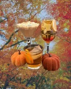 Thanksgiving cocktails: Pumpkin Spiced Espresso Martini, Apple Cider Spritz, Maple Old Fashioned