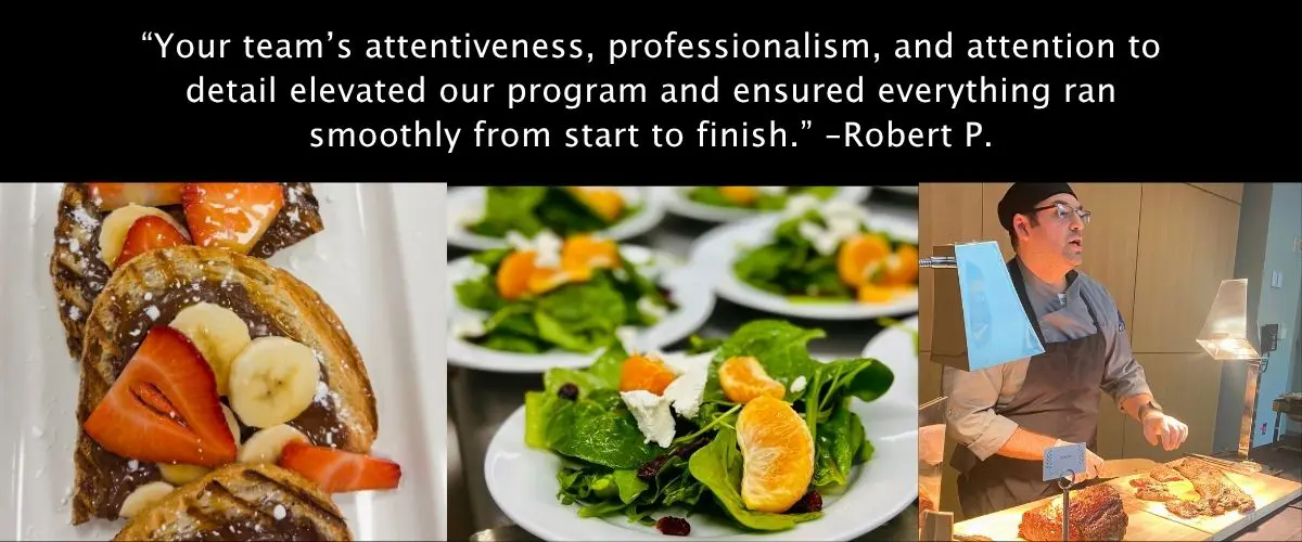 Catering Imagery & Testimonial.