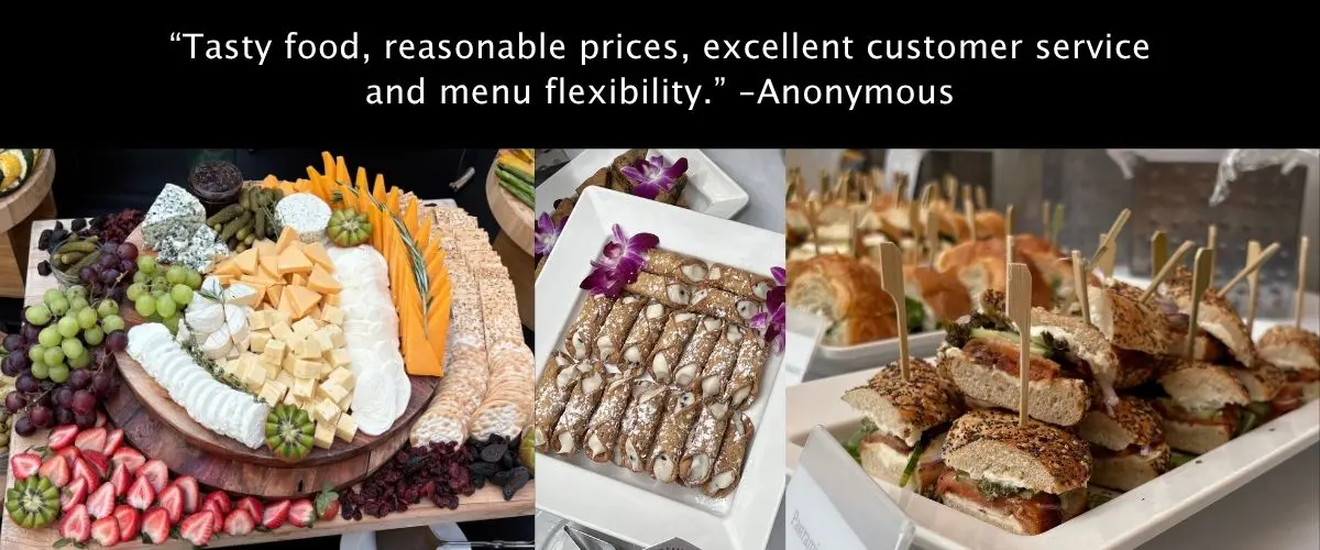 Catering Imagery & Testimonial.