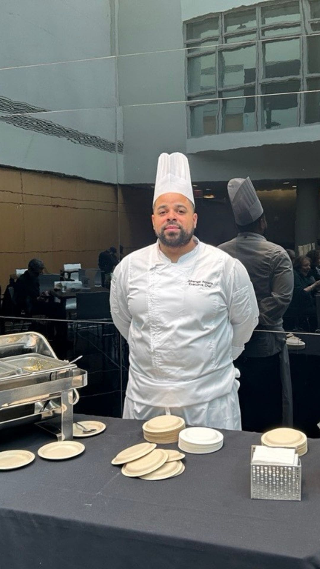 Chef at a tabling session